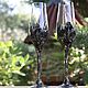 A pair of Dragon inlaid champagne glasses, Wine Glasses, St. Petersburg,  Фото №1