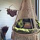 Подвесное кресло. Гамаки. Zavyazka.macrame. Ярмарка Мастеров.  Фото №6