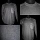 Order Jersey de lino con acabado textil 100% lino .Sin bolsillo 3200. Exclusive linen jersey from Elena. Livemaster. . Mens jumpers Фото №3