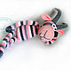 Zebra-shaped capricorn (knitted goat, goat). Stuffed Toys. GALAtoys. My Livemaster. Фото №5
