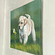 Order Oil Painting on Canvas “Curious Puppy”. Artist Iuliia Kravchenko (realism-painting). Livemaster. . Pictures Фото №3