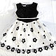 Black and white elegant dress for girls made of mesh with embroidery p. .140-146. Childrens Dress. Maverick (clothing for girls). Online shopping on My Livemaster.  Фото №2