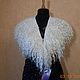 Collar-boa Bride. ECO-FUR fleece feather goat, Capes, Domodedovo,  Фото №1