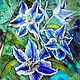 Scarf batik silk 'Oriental Lily'. Scarves. Kenaz silk (KENAZ). Online shopping on My Livemaster.  Фото №2