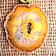 Order Agate pendant Sunny mood Lemons Painting. Original painted Souvenirs and gift. Livemaster. . Pendant Фото №3