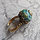 Ring Assol lampwork, brass. Rings. Jewelry and accessories by IRIS. Online shopping on My Livemaster.  Фото №2