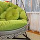Подвесное кресло качели Комфорт. Кресла. Boho_loft_creative
• Макраме • Мебель • Декор • Освещение. Интернет-магазин Ярмарка Мастеров.  Фото №2