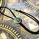 Боло"Bolo tie Vincent"с натуральной океанической (Яшмой). Галстуки. Alxanderrusanov. Ярмарка Мастеров.  Фото №7