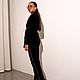 Velvet pantsuit 'Black with gold'. Suits. Lana Kmekich (lanakmekich). My Livemaster. Фото №6