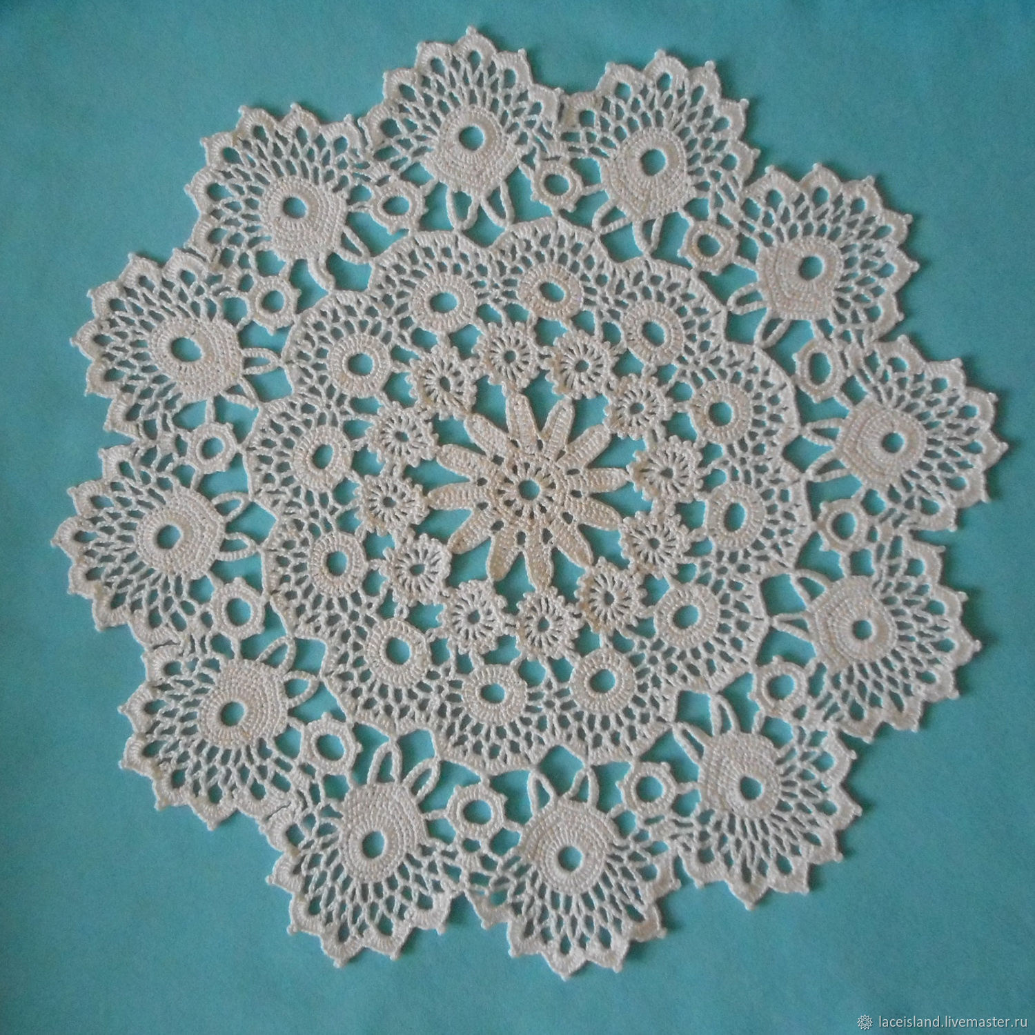 Вязаные цветы Урок 5 Ирландский цветок Crochet flower pattern