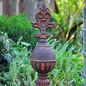 Дача и сад handmade. Livemaster - original item Decorative concrete Lily vessel for garden cast iron vintage. Handmade.