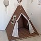 Вигвам , детская палатка. Вигвам. Маргарита tipi_workshop. Ярмарка Мастеров.  Фото №5