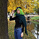 Scarf Dark emerald. Scarves. SweetMarket. Online shopping on My Livemaster.  Фото №2