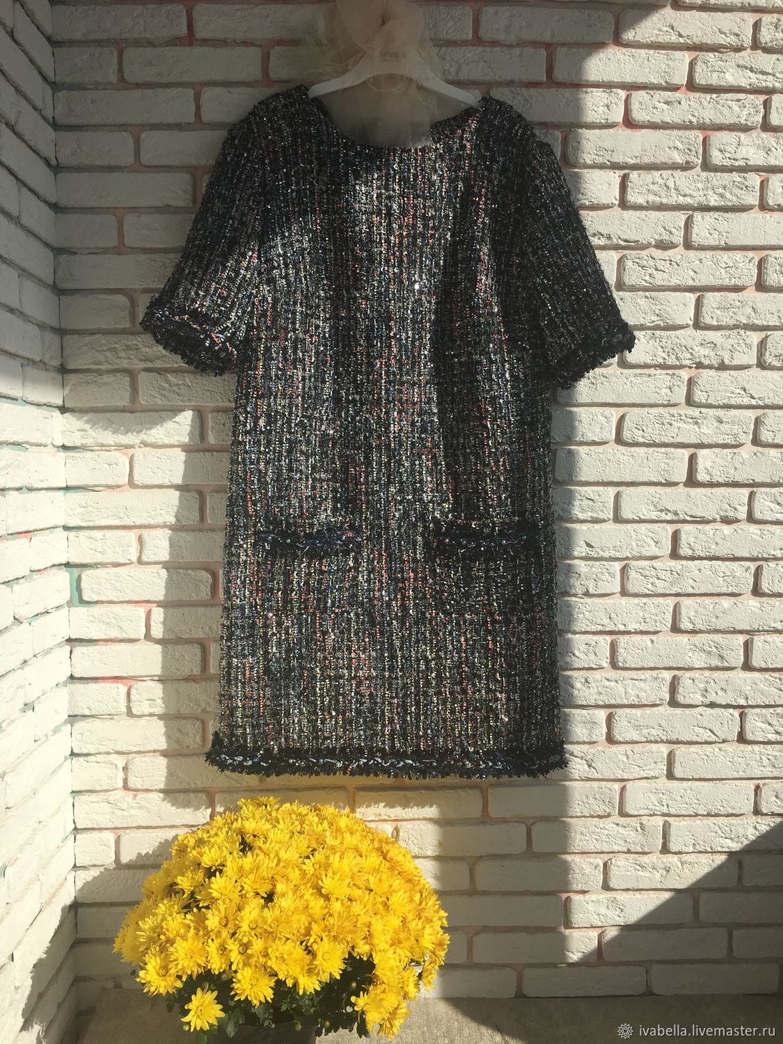 Платья из твида в стиле шанель фото