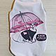 Clothing for cats T-shirt 'Cat with umbrella'. Pet clothes. Happy-sphynx. Online shopping on My Livemaster.  Фото №2