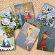 Cards for girls big and small Set of 6 PCs, Cards, St. Petersburg,  Фото №1