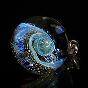 Украшения handmade. Livemaster - original item Pendant ball galaxy Relic radiation. Lampwork Glass Universe Space. Handmade.