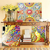 Картины и панно handmade. Livemaster - original item Set of bright abstract paintings Colorful kaleidoscope. Handmade.