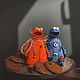 Cookie Monster and Elmo,”Sesame Street”. Тедди Зверята. Тина Шипилова. Интернет-магазин Ярмарка Мастеров.  Фото №2
