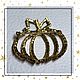 Броши: сверкающая Тыковка. Брошь-булавка. Coroбочка Винтажа. Интернет-магазин Ярмарка Мастеров.  Фото №2