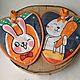 A set of three items in the bag 'Bunnies'. Potholders. Mochalka.. My Livemaster. Фото №5