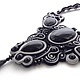 Сутажное колье "Silent film". Колье. Podzim (soutache). Ярмарка Мастеров.  Фото №4