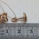 Серьги пусеты из золота 585, с фианитами. Серьги-пусеты. Talisman. Ярмарка Мастеров.  Фото №5