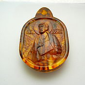 Украшения handmade. Livemaster - original item St. Mark the Apostle amber pendant R-631. Handmade.