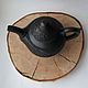 Order Teapot-black-flattened ceramic. Mochalka.. Livemaster. . Teapots & Kettles Фото №3
