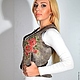 Short vest with flowers, Vests, Kiev,  Фото №1