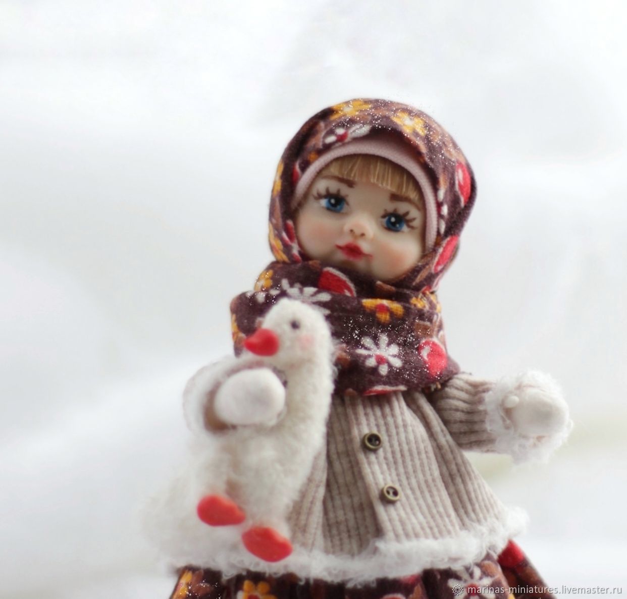 Ватная кукла, Интерьерная кукла, Ёлочная игрушка, Подарок на 8 марта в ...