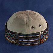 Аксессуары handmade. Livemaster - original item Docker beanie cotton and tapestry hat DBH-36. Handmade.