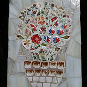 Картины и панно handmade. Livemaster - original item Мозаичное панно-декор "Фамильный букет.". Handmade.