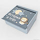 Коробка для хранения памятных вещей ребёнка Мемори-бокс. Подарок новорожденному. MyBoni. Интернет-магазин Ярмарка Мастеров.  Фото №2