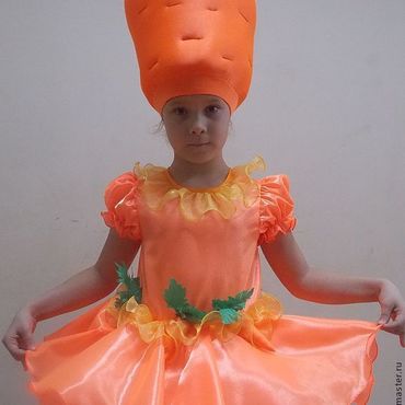 Морковка «Модница» карнавальный костюм для девочки - Масочка
