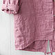 Dusty pink cardigan jacket made of 100% linen. Jackets. LINEN & SILVER ( LEN i SEREBRO ). Ярмарка Мастеров.  Фото №5