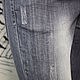 Винтаж: Серые джинсы со сборками  Denim&co Испания р-р 29. Брюки винтажные. Винтажный гардероб. Ярмарка Мастеров.  Фото №6
