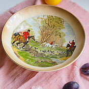 Посуда handmade. Livemaster - original item Vintage Round Dish salad bowl Royal Worcester Palissy England. Handmade.