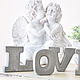 The word LOVE made of concrete letters, the word love in the Loft, Minimal. Words. Decor concrete Azov Garden. Online shopping on My Livemaster.  Фото №2