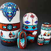 Для дома и интерьера handmade. Livemaster - original item Navajo style interior matryoshka, educational toy. Handmade.