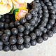 Бусины лавы вулканической 10 мм (нить). Бусины. Divine Gems. Ярмарка Мастеров.  Фото №4