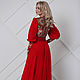 Order  red floor-length dress ' Magic of the senses'. Дизайнерские платья Valensia Atelier. Livemaster. . Dresses Фото №3