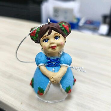 Куклы и игрушки ручной работы. Ярмарка Мастеров - ручная работа Новогодние игрушки на ёлку "Дети". Handmade.