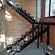 Металлокаркас для лестниц черный металлический. Лестницы. Bog_art - лестницы из массива. Интернет-магазин Ярмарка Мастеров.  Фото №2