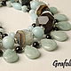 Necklace in amazonite agate, Necklace, Moscow,  Фото №1