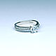 Шикарное помолвочное кольцо с бриллиантом 1 карат. Кольцо помолвочное. Diamond Expert RU. Интернет-магазин Ярмарка Мастеров.  Фото №2
