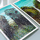 Acrylic painting ' Mysterious forest.Triptych', Pictures, Moscow,  Фото №1