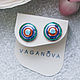 Order Earrings "Circles" (silver, enamel). VAGANOVA jewelry. Livemaster. . Stud earrings Фото №3