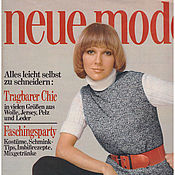 Винтаж ручной работы. Ярмарка Мастеров - ручная работа Revista Vintage: Neue Mode 1 1969 (enero). Handmade.