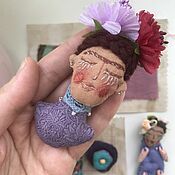 Текстильная коллекционная кукла. Интерьерная кукла. «Белая весна»
